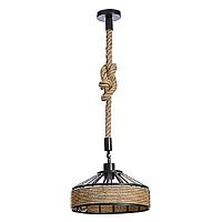 Светильник подвесной (Люстра) "Дюссель" 220В E27 Черный картинка 